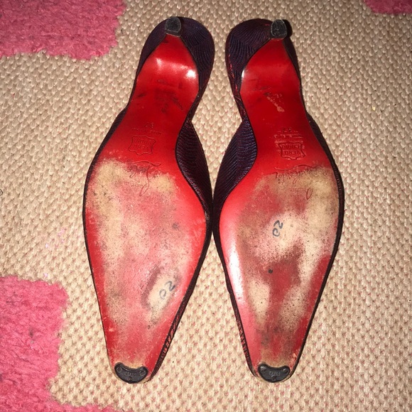 Vintage Christian louboutin slip on mules size 37 - Picture 3 of 4